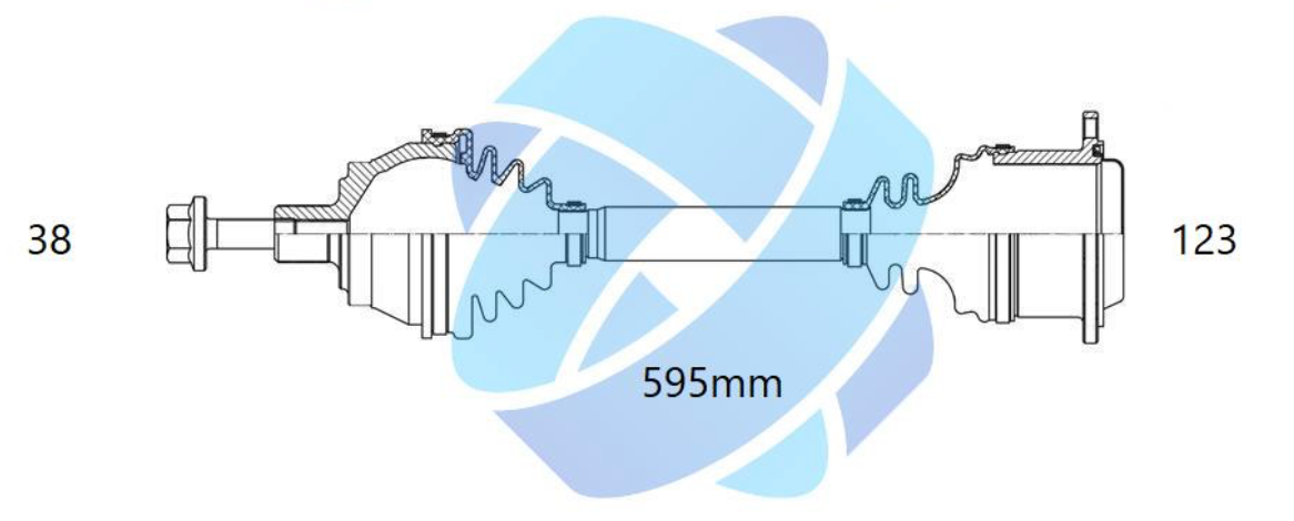 8E0407451QX - ODM Drivaxel