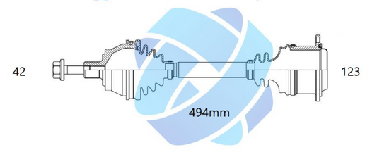 95B407271J - ODM Drivaxel