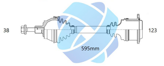8E0407451QX - ODM Drivaxel