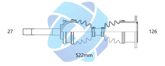 391007F002 - ODM Drivaxel